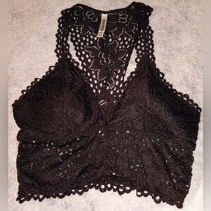 Zenana Outfitters Black Lace Bralette Women’s Size Small